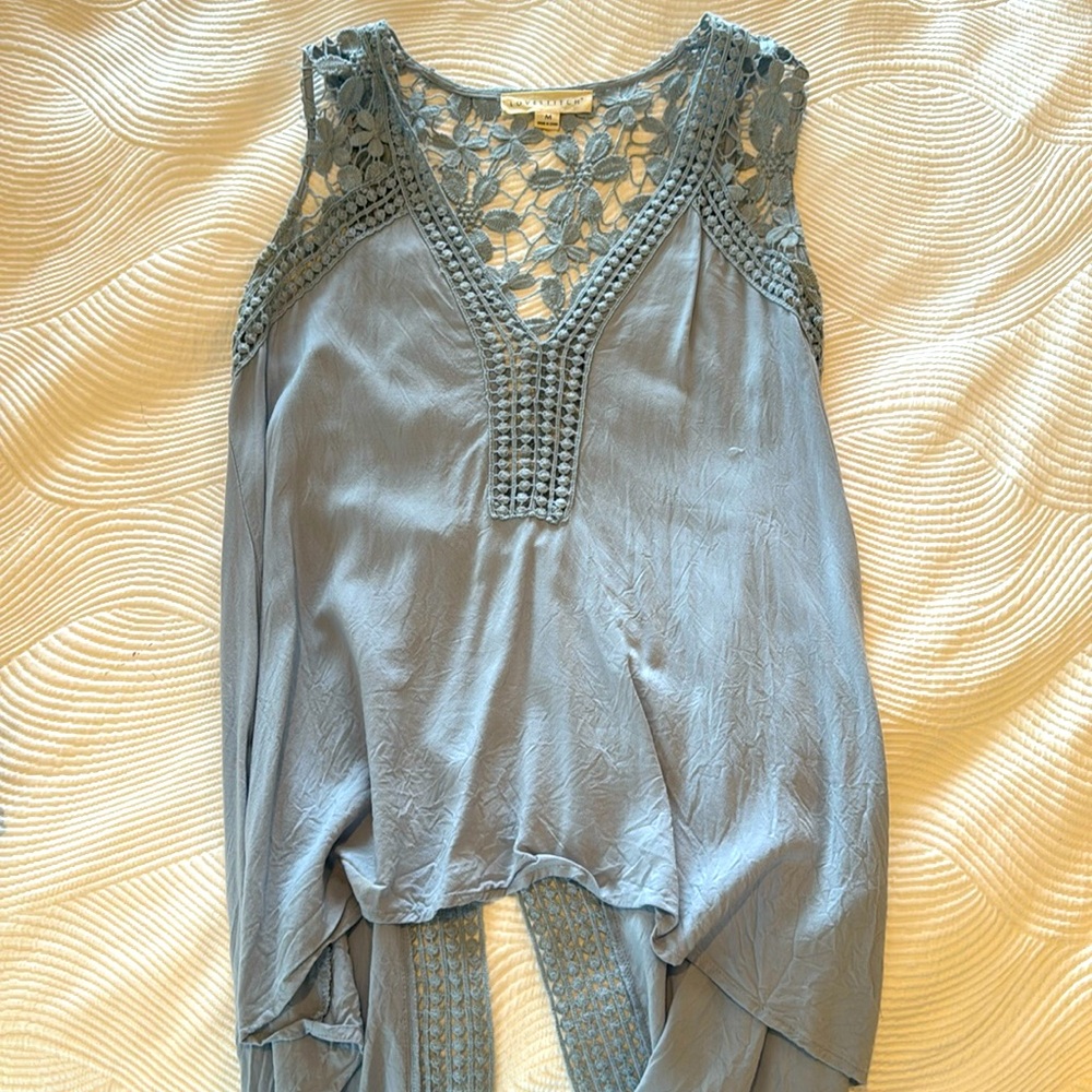 Love Stitch size medium crocheted tank top